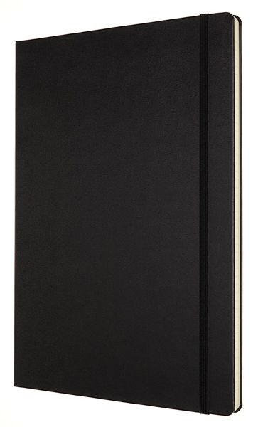 Черен тефтер Moleskine Classic Black в размер A4 с твърди корици и листа на широки редове - Moleskine - Moleskine - Жена, Мъж - Moleskine - Classic - 8053853602817-2