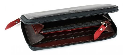 Хоризонтален дамски портфейл Mano Multicolours, черен - Mano - Mano - Olearius - 4053204025245-2