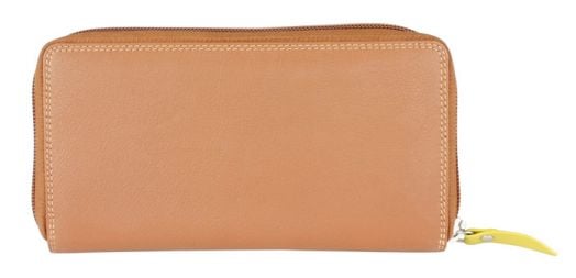 Хоризонтален дамски портфейл Mano Multicolours, коняк - Mano - Mano - Multicolorus - 4053204032854-3