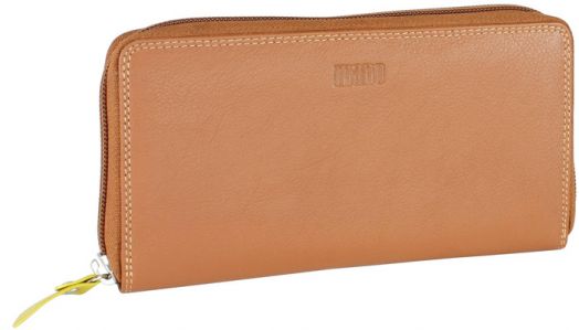 Хоризонтален дамски портфейл Mano Multicolours, коняк - Mano - Mano - Multicolorus - 4053204032854-1