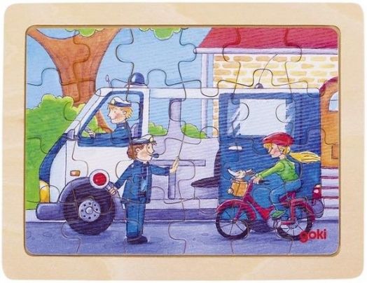 Дървен пъзел Goki - На работа - Goki - Goki - Момче - 4013594577397-3