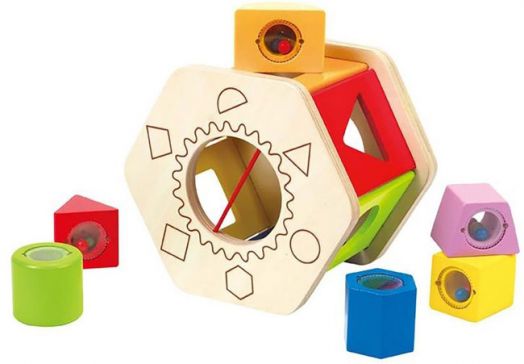 Дървена играчка Hape - С форми за сортиране - Hape - Hape - Момиче, Момче - 6943478002548-1