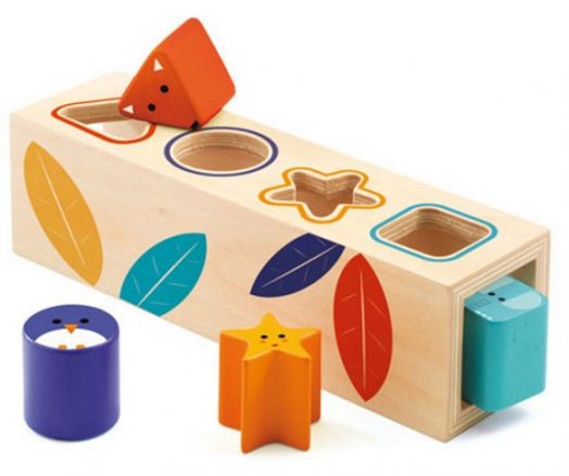 Дървена играчка за сортиране Djeco - Форми - Djeco - Djeco - Момиче, Момче - 3070900062023