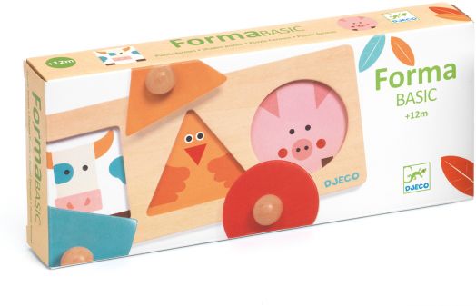 Дървена играчка за сортиране Djeco - Животни и форми - Djeco - Djeco - Момиче, Момче - 3070900062009-1