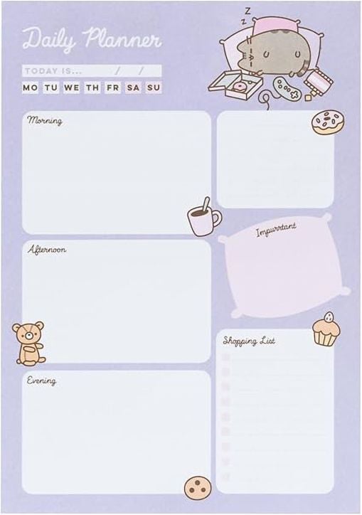 Дневен планер - пад Pusheen Moments А5, 54 листа - Grupo Erik - GRUPO ERIK EDITORES S.L. - Момиче - Grupo Erik - Pusheen The Cat - 8435497298913-1