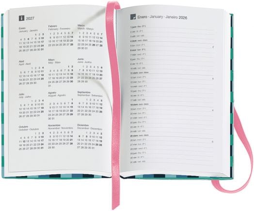 Джобен седмичен тефтер - органайзер Miquelrius Grafica Color Block 2026 - Miquelrius - Miquelrius - Жена, Момиче - Miquelrius - Agendas 2026 - 8422593312827-3