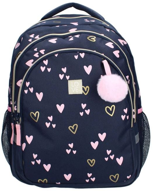 Ергономична ученическа раница Vadobag Milky Kiss Heart of Gold с две отделения - Vadobag - Vadobag - Момиче - Vadobag - Milky Kiss - 8712645323919-2