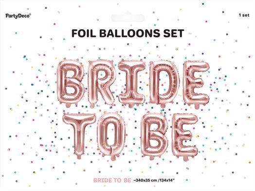 Фолиев балон PartyDeco - Bride To Be - Rose gold - PartyDeco - PartyDeco - Жена - Partydeco - Bride To Be - 5902230796713-3