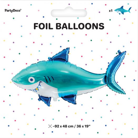 Фолиев балон PartyDeco - Акула, 102 х 62 см-4