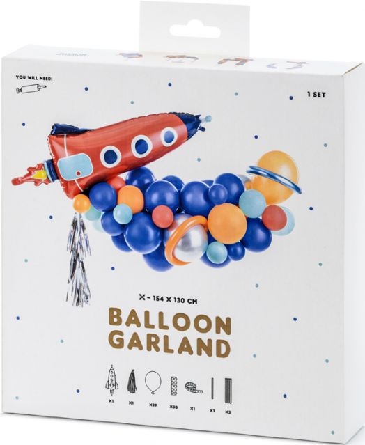 Комплект балони PartyDeco - Гирлянд ракета - PartyDeco - PartyDeco - Момче - 5900779142503-3