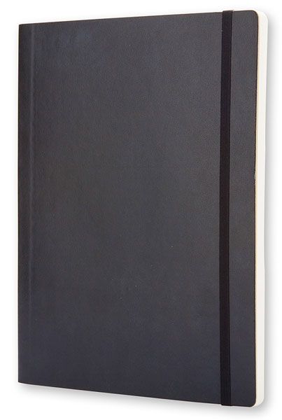 Голям черен тефтер Moleskine Classic Black с меки корици и листа на малки квадратчета - Moleskine - Moleskine - Жена, Мъж - Moleskine - Classic - 9788883707247-2