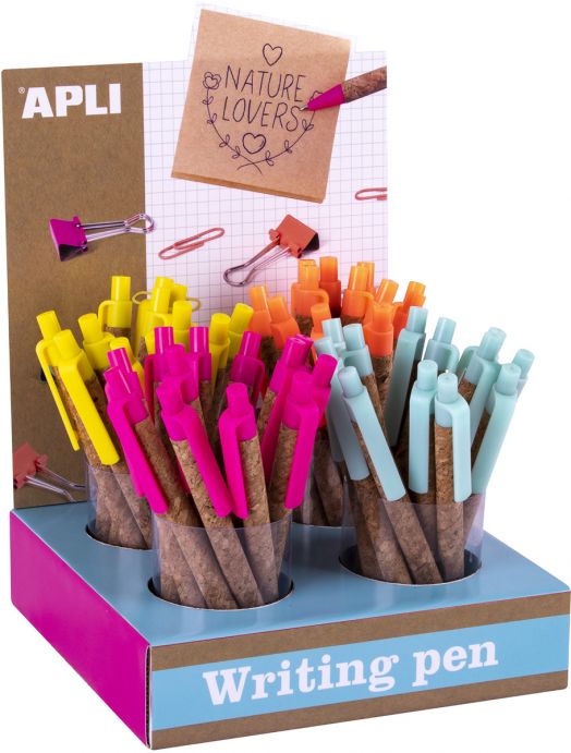 Химикалка Apli Fluor, асортимент - Apli - Apli Paper - Apli - Fluor - 8410782189060-3