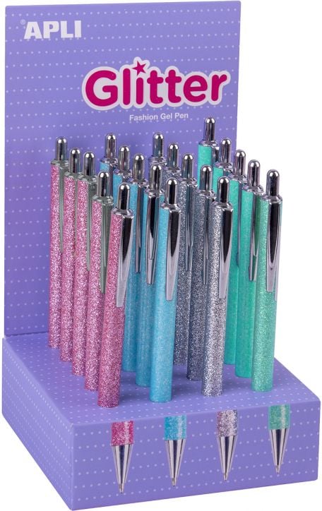 Химикалка Apli Glitter, асортимент - Apli - Apli Paper - Apli - Office - 8410782186861-1