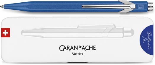 Химикалка Caran D'Ache 849 Colormat-X, синя - Caran d'Ache - Caran d'Ache - Жена, Мъж - Caran d'Ache - 849 - 849.635-5