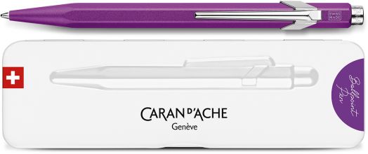Химикалка Caran D'Ache 849 Colormat-X, виолетова - Caran d'Ache - Caran d'Ache - Жена - Caran d'Ache - 849 - 849.605-5