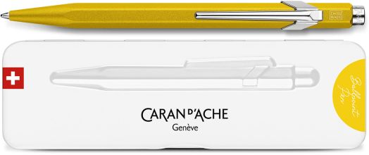 Химикалка Caran D'Ache 849 Colormat-X, жълта - Caran d'Ache - Caran d'Ache - Жена, Мъж - Caran d'Ache - 849 - 849.743-5