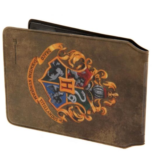 Калъф за карти на Грифиндор от ABYstyle Harry Potter, с герба на дома и мотото на училището - идеален за феновете, които търсят стилен калъф за карти, изобразен на обикновен бял фон.-2