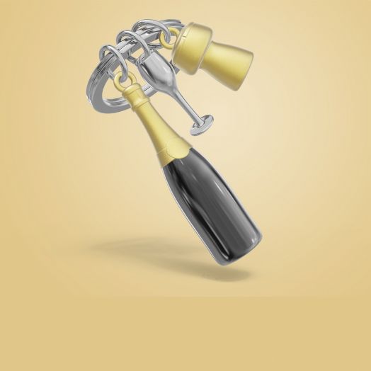 Ключодържател Metalmorphose - Champagne - Metalmorphose - MTM-Gifts - Жена - 5404006055371-4