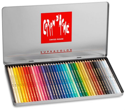 Комплект цветни моливи Caran d'Ache Supracolor Soft, 40 цвята - Caran d'Ache - Caran d'Ache - Момиче, Момче - Caran d'Ache - Supracolor - 7610186034404-3