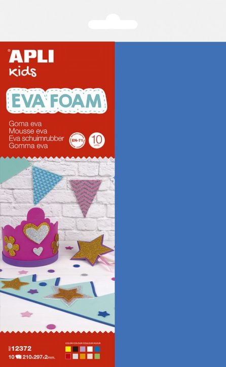 Комплект EVA пяна Apli Kids, 10 листа - Apli - Apli Paper - Момиче, Момче - Apli - Kids - 8410782123729-1