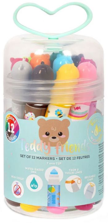 Комплект Маркери Legami - Teddy Friends - Legami - Legami - Момиче, Момче - Legami - Extraordinary Stationery - 8052694002152-4
