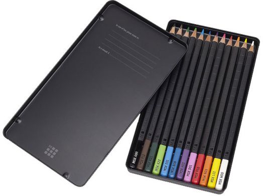 Комплект Moleskine с 12 разноцветни акварелни моливи в метална кутия - Moleskine - Moleskine - Жена, Мъж - Moleskine - Art - 8058341710463-6