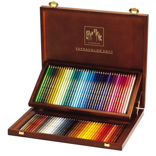 Комплект цветни моливи Caran d'Ache Supracolor, 80 цвята - Caran d'Ache - Caran d'Ache - Жена, Мъж, Момиче, Момче - Caran d'Ache - Supracolor - 7610186044809