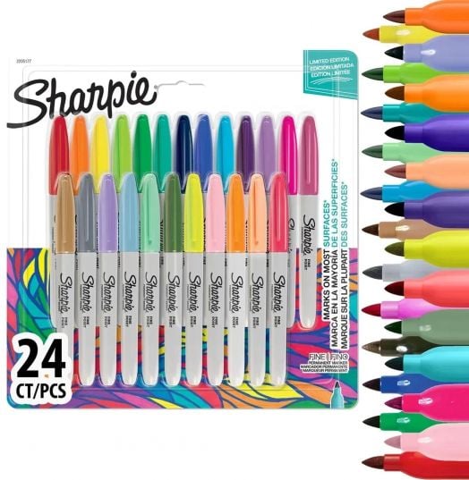 Комплект перманентни маркери Sharpie Seasonal, 24 цвята - Sharpie - Newell - Момиче, Момче - Sharpie - Permament Markers - 3026982051776-3
