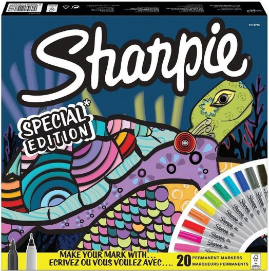Комплект перманентни маркери Sharpie Tortoise, 20 бр. - Sharpie - Newell - Момиче, Момче - Sharpie - Permament Markers - 3026981157677-1