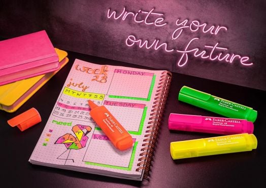FC К-КТ ТЕКСТМАРКЕРИ 1546 4 ЦВ. НЕОН, КАРТ. КУТИЯ - Faber-Castell - Faber-Castell - 4005402546008-2