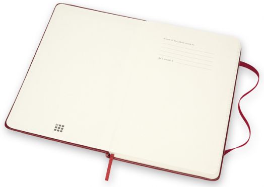 Кожен класически тефтер Moleskine Classic Leather Red с твърди корици и листа на широки редове - Moleskine - Moleskine - Жена, Мъж - Moleskine - Classic - 8053853605948-3