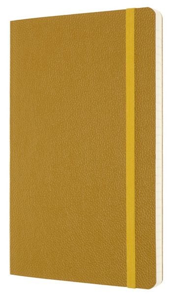 Кожен класически тефтер Moleskine Classic Leather Yellow с меки корици и листа на широки редове - Moleskine - Moleskine - Жена, Мъж - Moleskine - Classic - 8053853605993-2