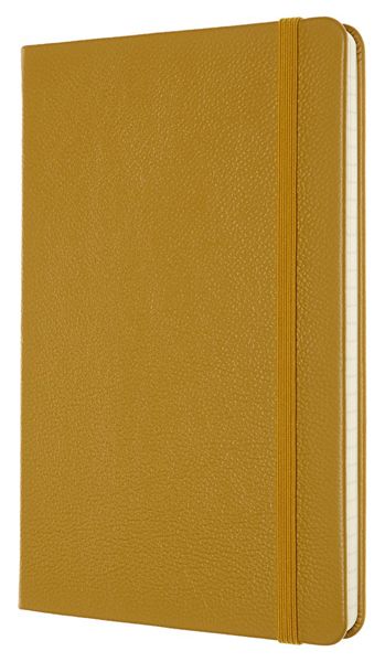 Кожен класически тефтер Moleskine Classic Leather Yellow с твърди корици и листа на широки редове - Moleskine - Moleskine - Жена, Мъж - Moleskine - Classic - 8053853605955-2