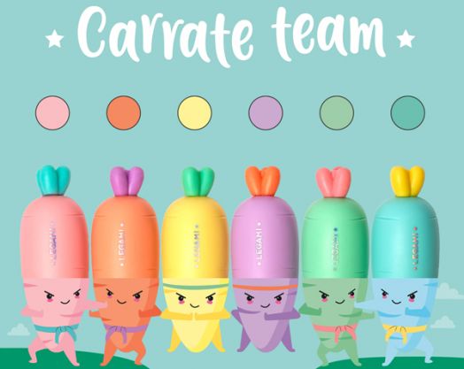 Комплект мини текст маркери Legami Carrate Team - Legami - Legami - Момиче, Момче - Legami - Extraordinary Stationery - 8054117628437-3