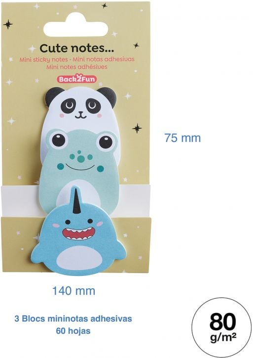 Лепящи листчета Miquelrius Back2Fun - Happy - Miquelrius - Apli Paper - Момиче, Момче - Miquelrius - Back2Fun - 8422593077658-4