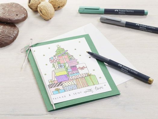 Маркер Faber-Castell Metallics, асфалтово сив - Faber-Castell - Faber-Castell - Metallics - 4005401607755-2