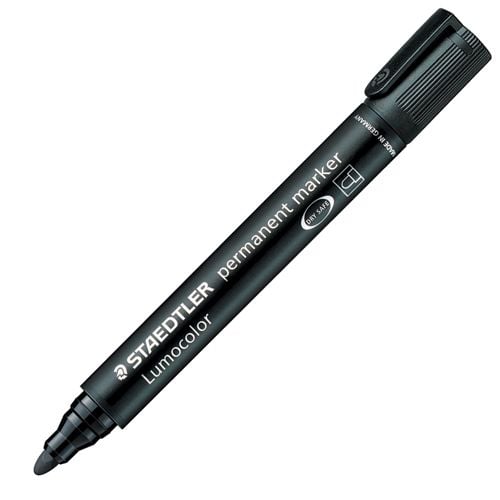 Перманентен маркер Staedtler Lumocolor с объл връх, черен - Staedtler - Staedtler - Staedtler - Lumocolor - 4007817304648