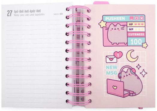 PUSHEEN 2025/2026 A5 ТЕФТЕР 11МЕСЕЧЕН ДНЕВЕН 11Х16 - Grupo Erik - GRUPO ERIK EDITORES S.L. - Момиче - Grupo Erik - Pusheen The Cat - 8435747817734-4