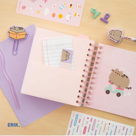 Ученически бележник - органайзер Grupo Erik Pusheen за 11 месеца - август 2025 / юnи 2026 година - Grupo Erik - GRUPO ERIK EDITORES S.L. - Момиче - Grupo Erik - Pusheen The Cat - 8435747815228-8