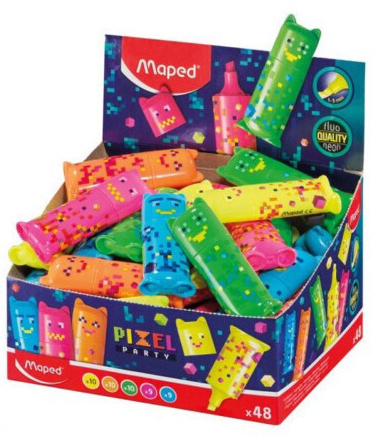 Мини текстмаркер Maped Pixel Party, оранжев - Maped - Maped - Момиче, Момче - Maped - Pixel Party - 3154147436455-2