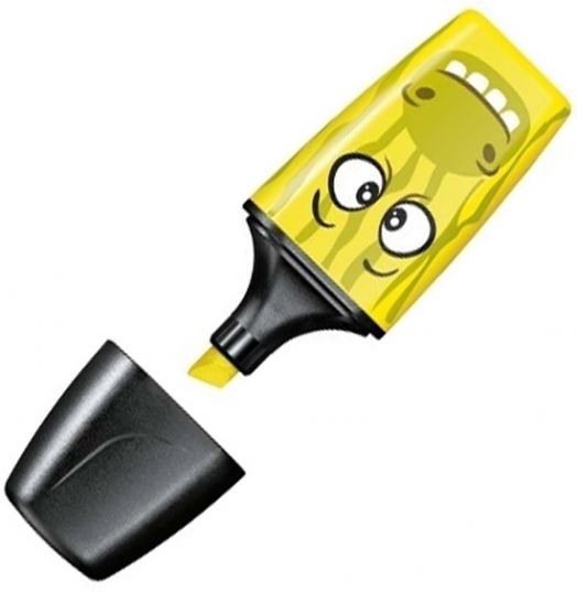 Мини текстмаркер Stabilo Boss Funnimals, жълт - Stabilo - STABILO - 4006381479950-1