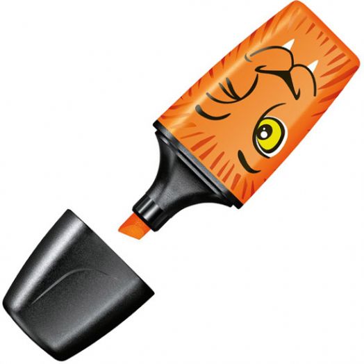 Мини текстмаркер Stabilo Boss Funnimals, оранжев - Stabilo - STABILO - 4006381480048-1