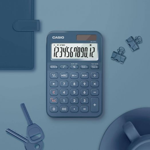 Настолен калкулатор Casio MS-20YC-NY, тъмно син - Casio - Casio - 4549526621291-3