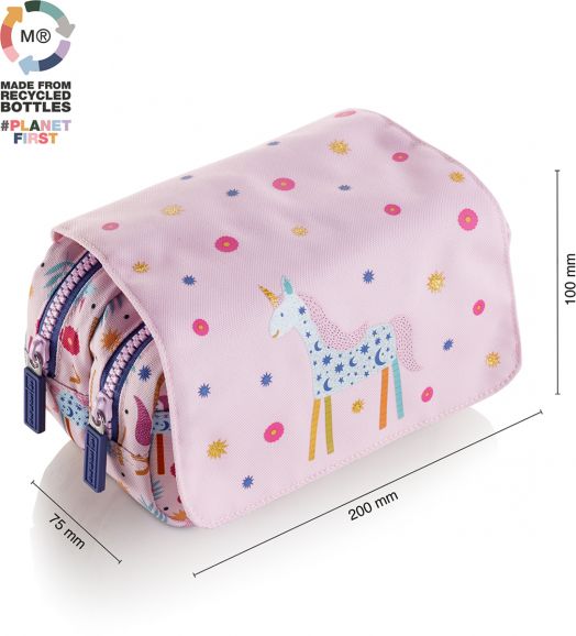 Несесер Miquelrius Unicorn 2025 с две отделения, с капак - Miquelrius - Apli Paper - Момиче - Miquelrius - Unicorn - 8422593194416-2