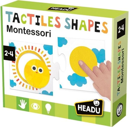 Образователна игра Headu Montessori - Тактилни форми - Headu - Headu - Момиче, Момче - Headu - Montessori - 8057592357878-1