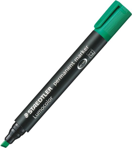 Перманентен маркер Staedtler Lumocolor, зелен