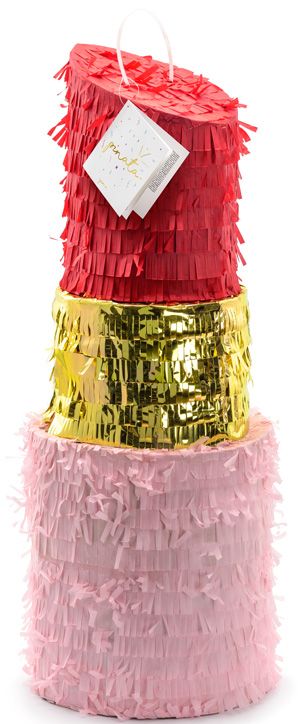 Пинята PartyDeco - Червило, 20 х 54 х 20 см-3