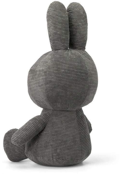 Плюшена играчка Miffy Eco Corduroy - базалтовосив заек, 70 см. - Miffy - Bon Ton Toys - Момиче, Момче - Miffy - Eco Corduroy - 8719066017410-3