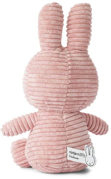 Плюшена играчка Miffy Eco Corduroy - бледорозов заек, 23 см. - Miffy - Bon Ton Toys - Момиче - Miffy - Eco Corduroy - 8719066017168-3
