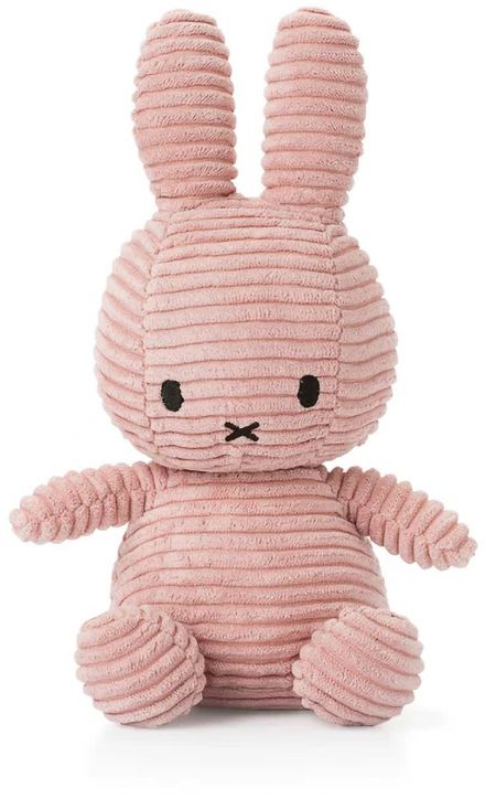 Плюшена играчка Miffy Eco Corduroy - бледорозов заек, 23 см. - Miffy - Bon Ton Toys - Момиче - Miffy - Eco Corduroy - 8719066017168-1